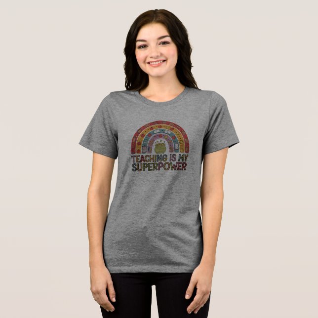 Camisa de professor e sala de aula (Frente Completa)