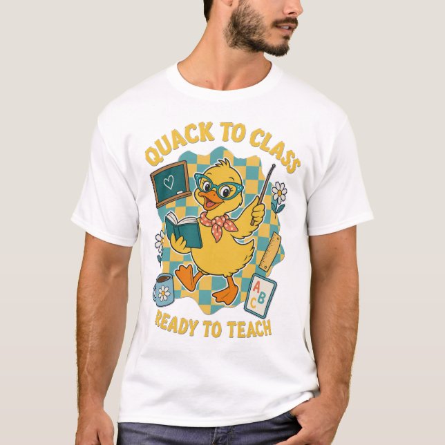 Camisa de Professor Quack para Aula Preparado para (Frente)