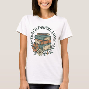 Camisa De Professora Boho - Ensino Inspira Vintage