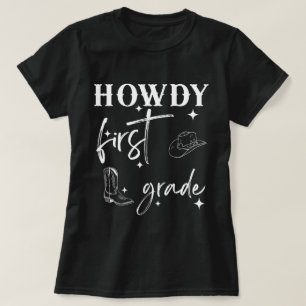 Camisa De Professores De Primeira Classe Howdy, Pr
