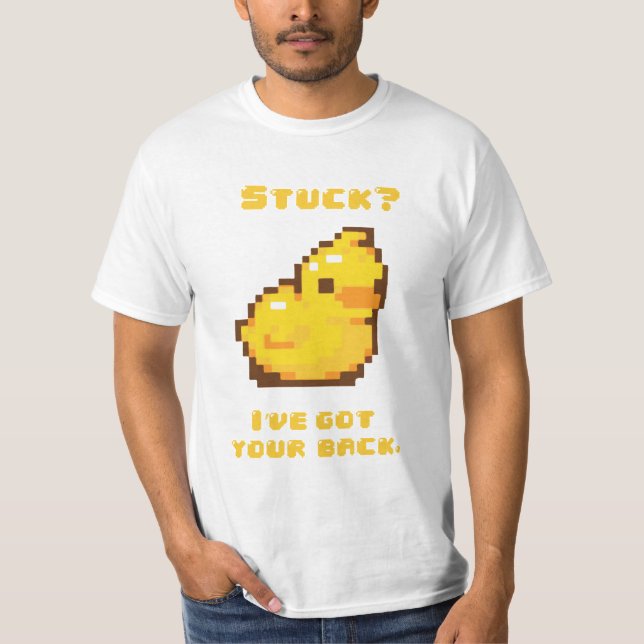 Camisa de programação Ducky de borracha - valor (Frente)