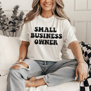 camisa de proprietária de pequena empresa, camisa