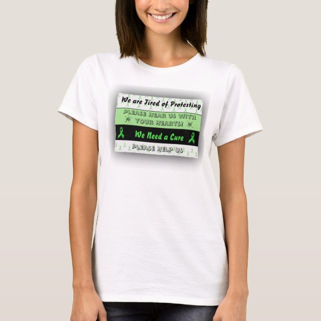 Camisa de protesto de conscientização sobre a doen (Frente)