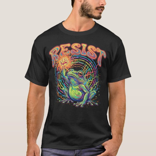Camisa de Protesto de Rã de Portland Engraçada Pr (Frente)