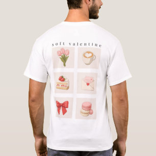 Camisa de Quadro de Humor Estético Soft Valentine