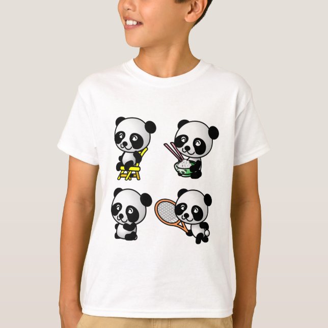 Camisa de QUATRO PANDAS - escolha o estilo - (Frente)