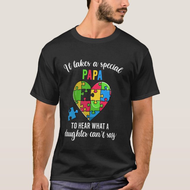 Camisa de quebra-cabeça de coração divertido, Famí (Frente)
