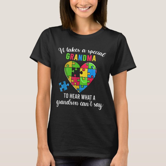 Camisa de Quebra-cabeça do Coração, Sensibilização (Frente)