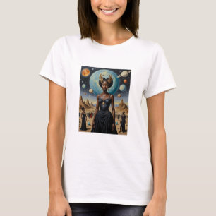 Camisa de Rainha Cósmica da Coroa Planetária