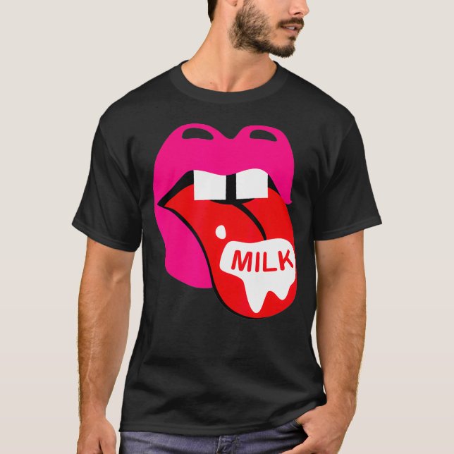 Camisa de Rainha de Arrasto Fabulosa de Leite de E (Frente)