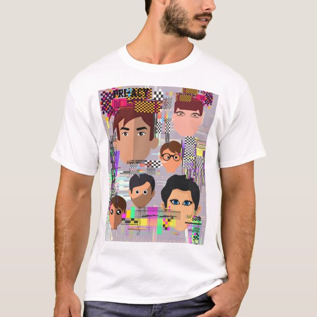Camisa de Reconhecimento Facial Anti-AI de Privaci (Frente)