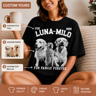 Camisa de retrato de animal de estimação personali