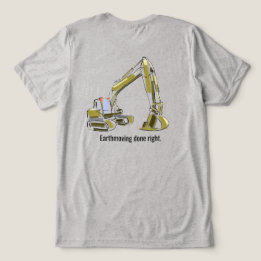 Camisa de Retroescavadeira Operador de Equipamento