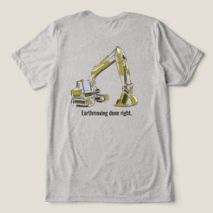 Camisa de Retroescavadeira Operador de Equipamento