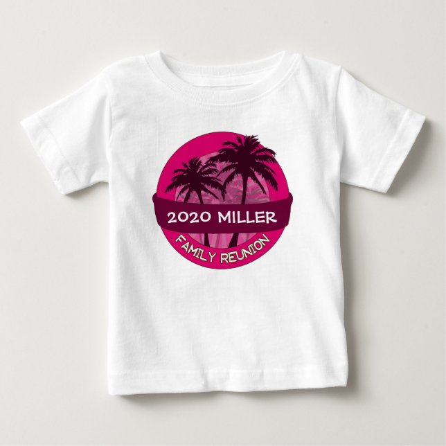 Camisa de reunião de nome de ano personalizado da  (Frente)
