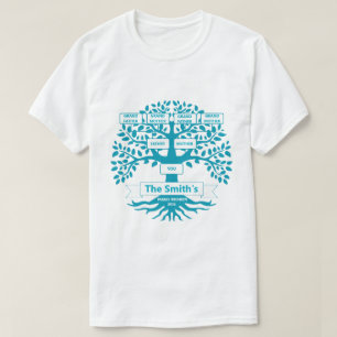 Camisa de Reunião Familiar com Árvore Familiar Per
