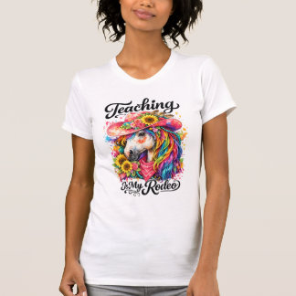 Camisa de Rodeio para Professores, Floral Cavalo C