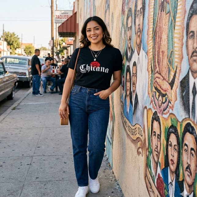 Camisa de Rosa vermelha chicana (Criador carregado)