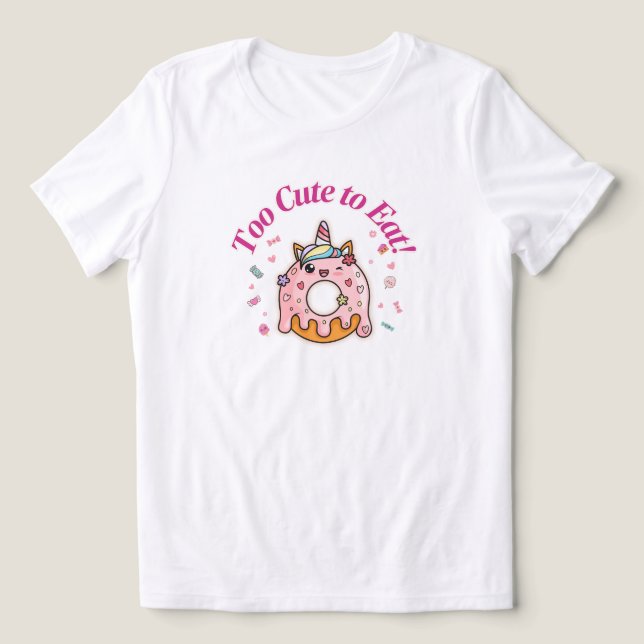 Camisa de Rosquinha Kawaii para Mulheres (Design frontal)