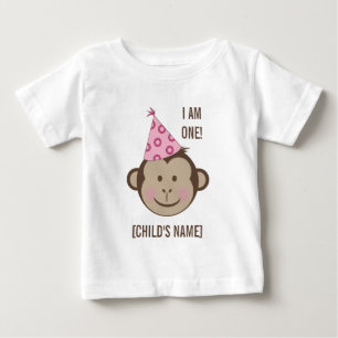 Camisa De Rosto De Macaco De Aniversário