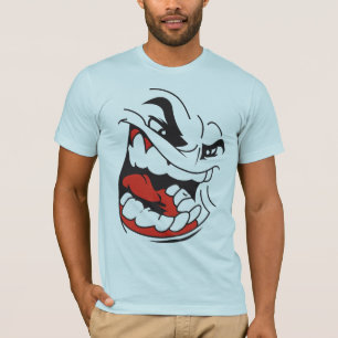 Camisa de rosto irritada