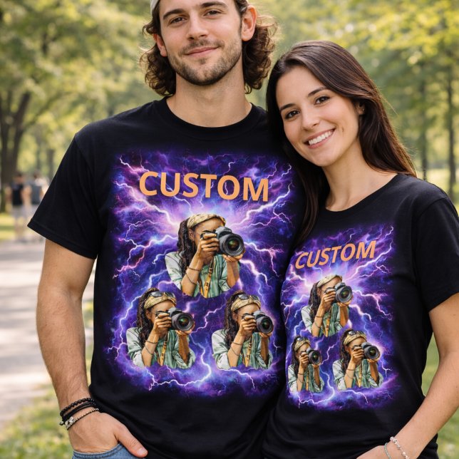 Camisa de Rosto Personalizado – Presente de Camise (Criador carregado)
