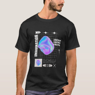 Camisa De Roupa De Rua Preta E Azul