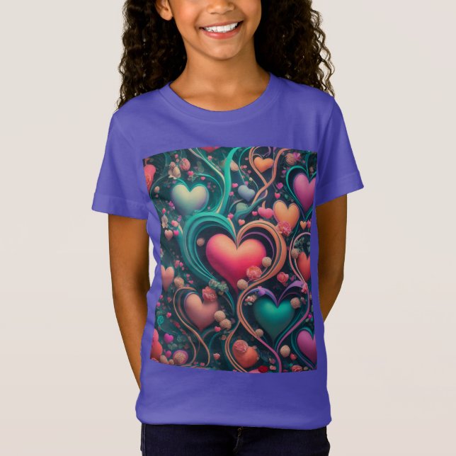 Camisa de roupa infantil da moça de moda, torneira (Frente)