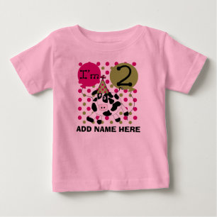 Camisa de segundo aniversário de Vaca Rosa Persona