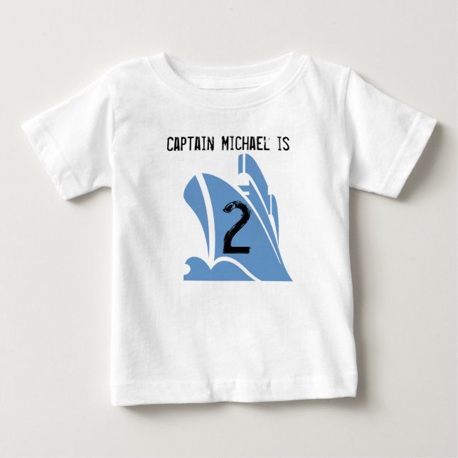 Camisa de segundo aniversário Personalizável do Ca (Frente)