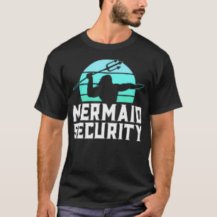 Camisa De Segurança Da Sereia Pai De Nadador Para 