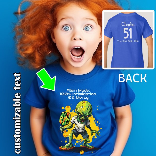 Camisa de seleção do Modo de alienígena (Alien Mode pickleball t shirt)