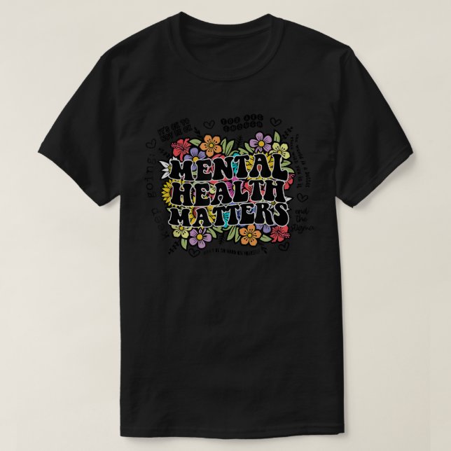 Camisa De Sensibilização Para A Saúde Mental (Frente do Design)