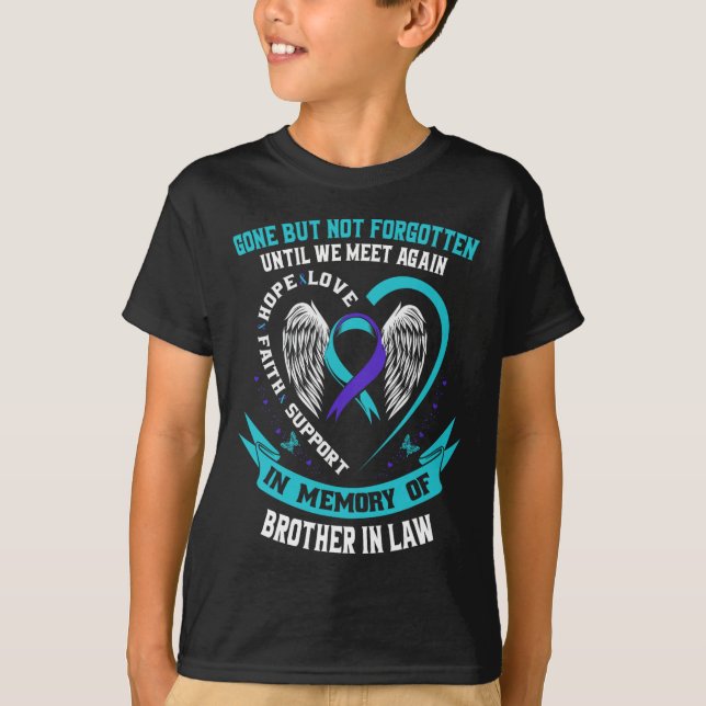 Camisa De Sensibilização Suicida Irmão De Lei Mama (Frente)