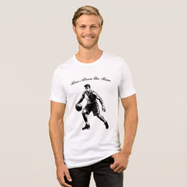 Camisa de Silhueta de Basquete - Levante-se acima