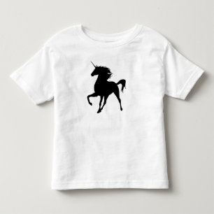 Camisa de Silhueta de Unicórnio Preto