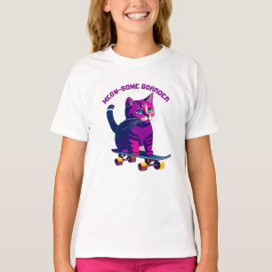 Camisa de skate de gato