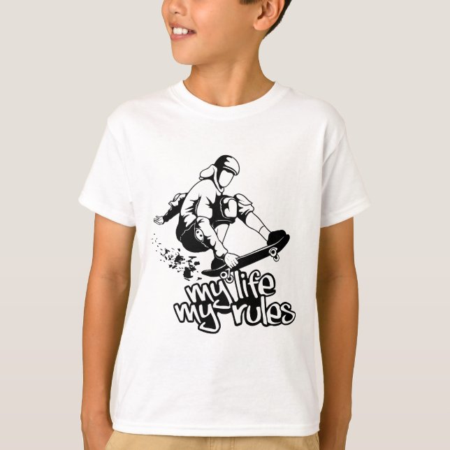 Camisa de skate - escolha estilo, cor (Frente)