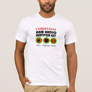 Camisa de Sobrevivência do Rádio de Natal Ham