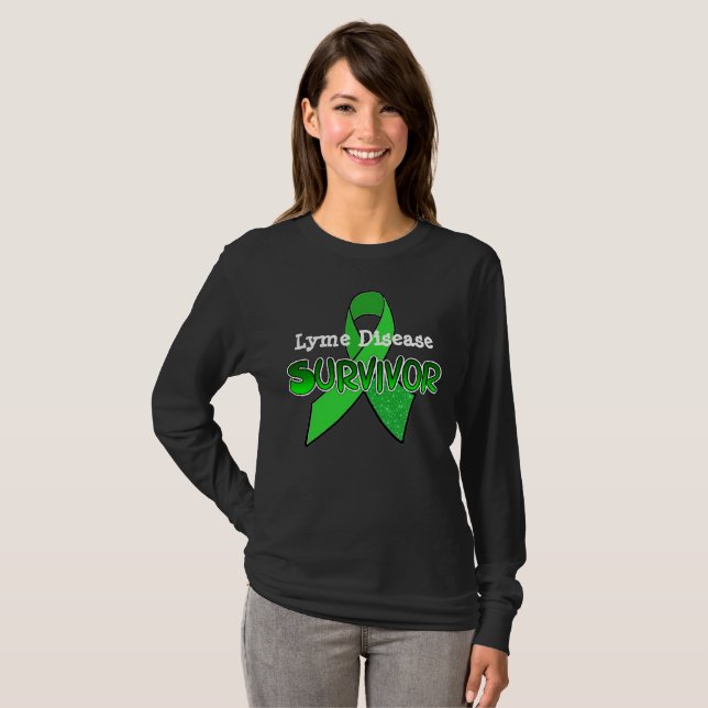 Camisa de Sobrevivente à Doença de Lyme (Frente Completa)