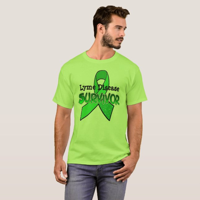 Camisa de Sobrevivente à Doença de Lyme (Frente Completa)