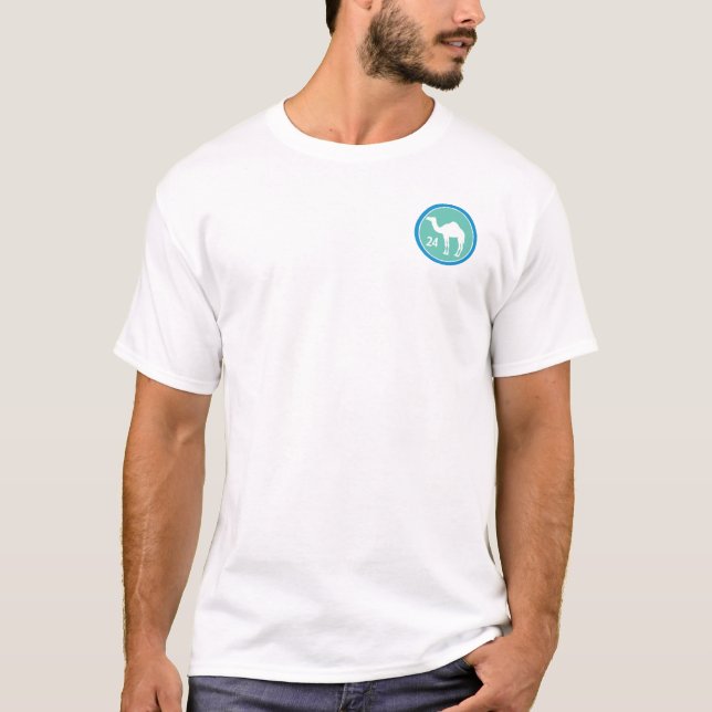 Camisa de Sobriedade do Círculo do Camelo 24 Horas (Frente)
