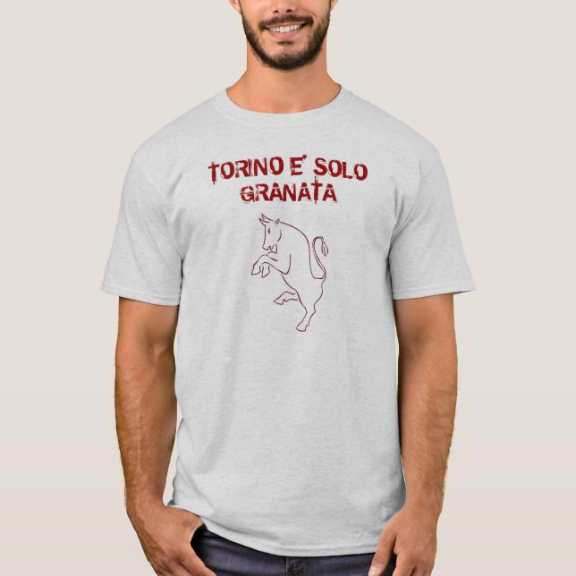 camisa de solo do granata de torino (Frente)