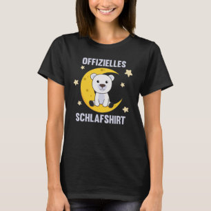 Camisa de sono Polar Urso Lua Estrelas Doce