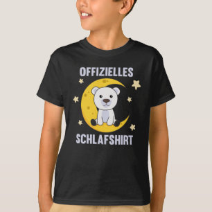 Camisa de sono Polar Urso Lua Estrelas Doce