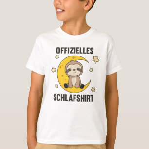 Camisa de sono Sloth Moon Stars Sweet