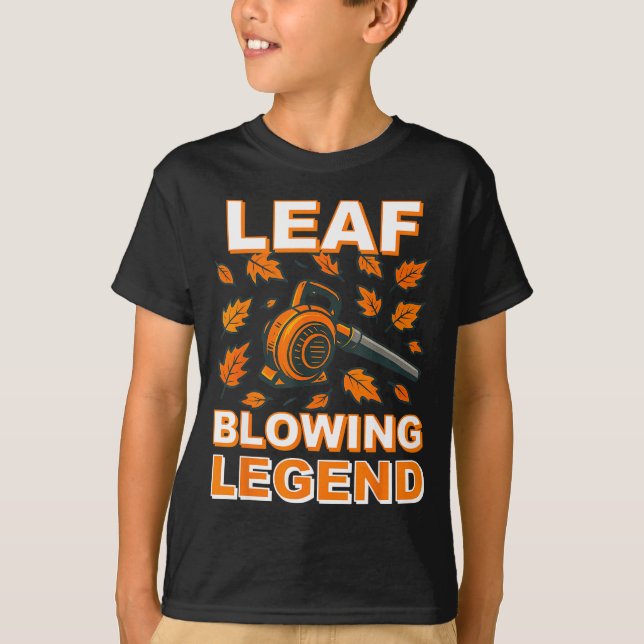 Camisa de soprador de folhas para homens engraçada (Frente)