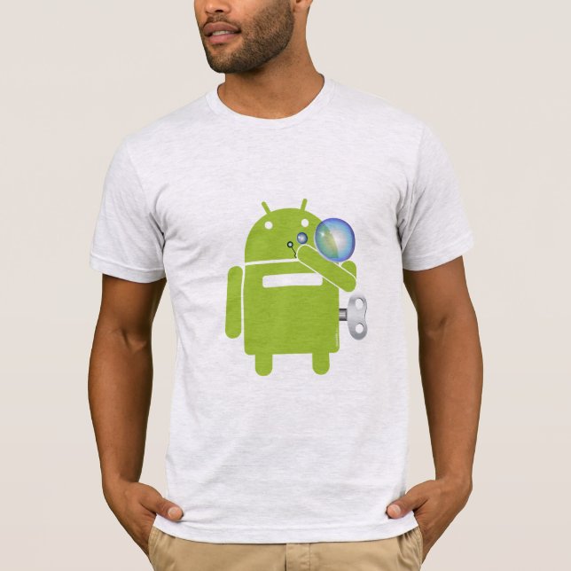 Camisa de sopro das bolhas do Android (Frente)