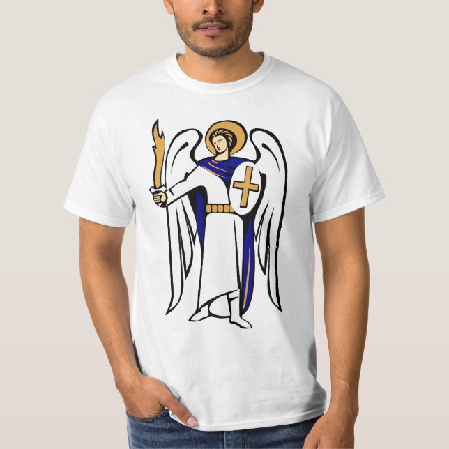 Camisa de St Michael com oração no reverso (Frente)