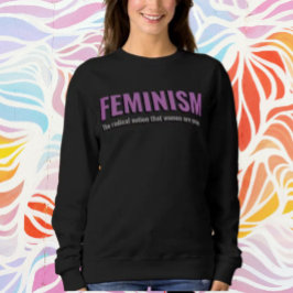 Camisa de Suor com Declaração Feminista - Cozinha